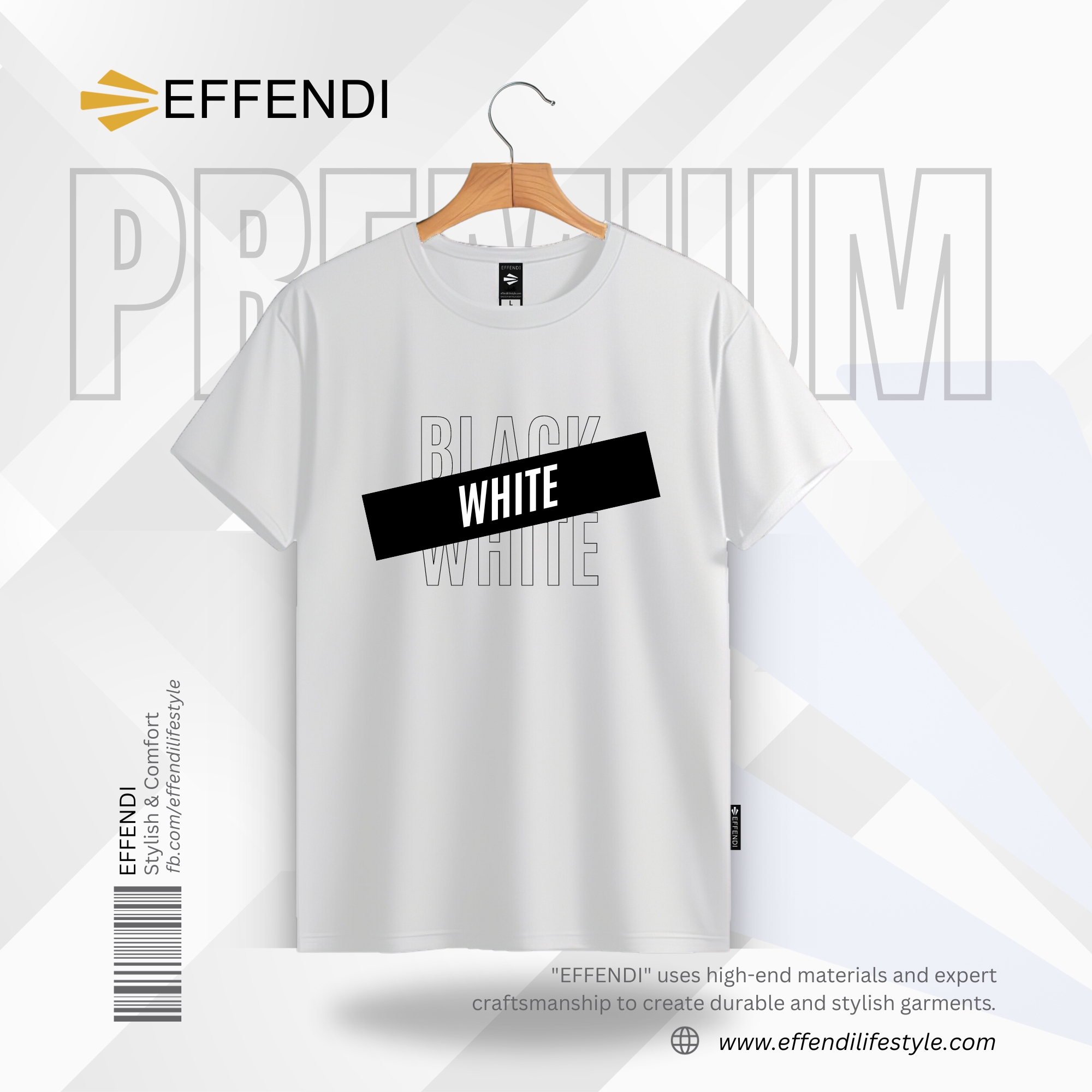 Premium Cotton T-Shirt- White