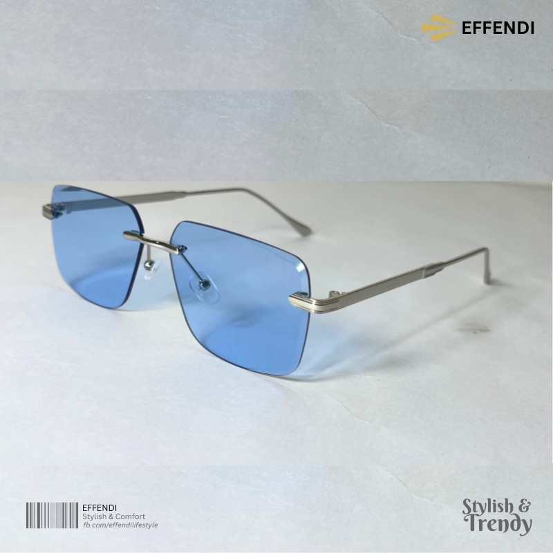 Premium Metal Frame Sunglass - Blue