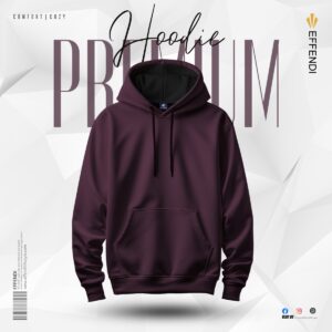 Men’s Premium Hoodie – Dark Violet