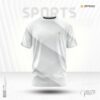 Half Sleeve Sports T-shirt - White